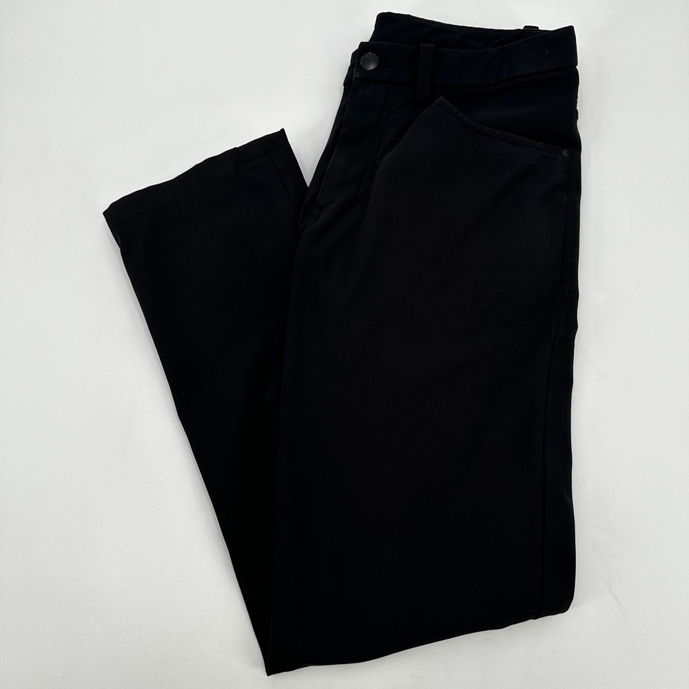 Lululemon ABC Pant Slim Black Warpstreme Men Size 30 Athleisure Techwear Stretch